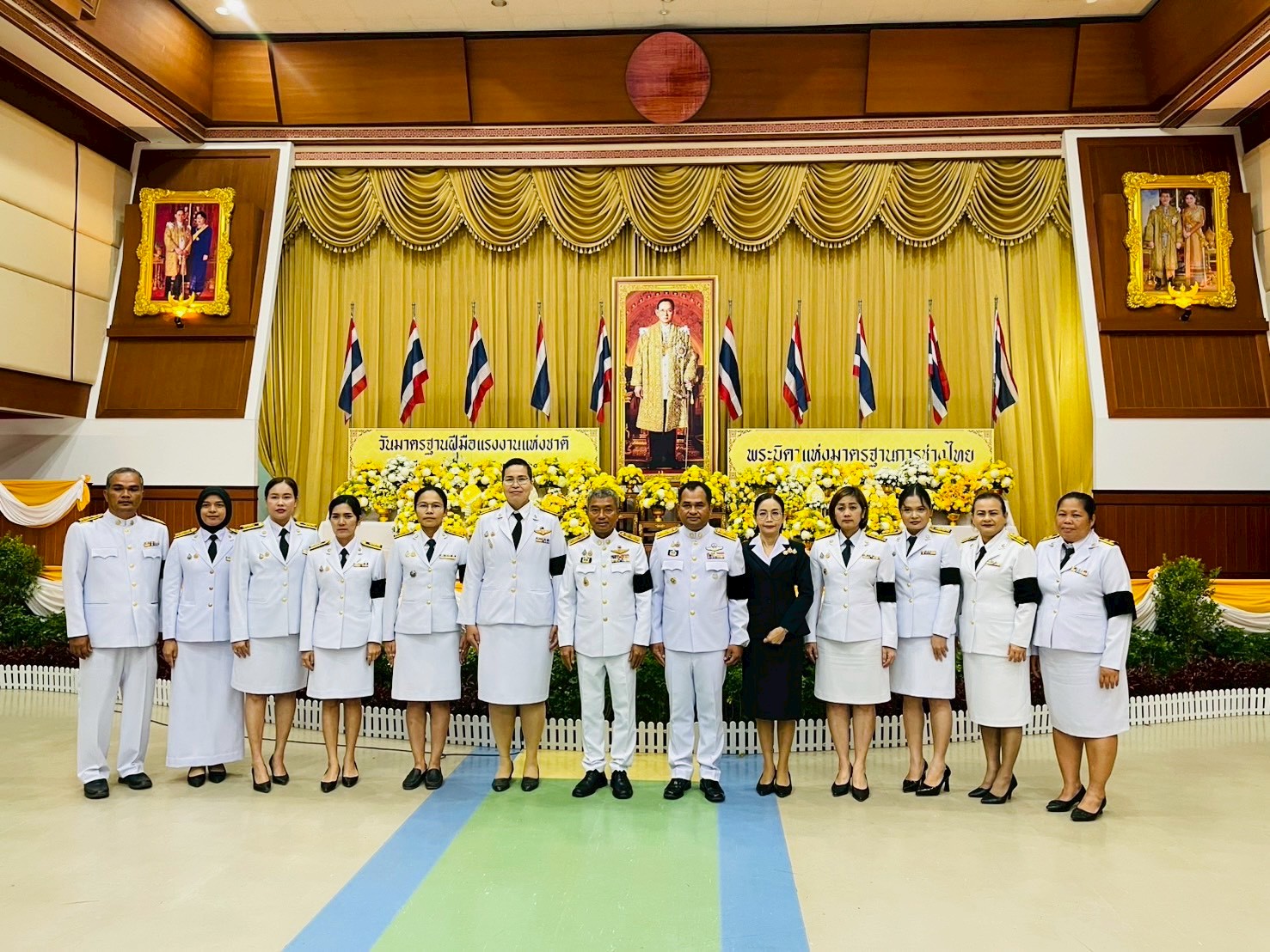 🤍🤍ผอ.สกร.ระดับอำเภอปะนาเระ รับมอบหมายฯ ให้ร่วมพิธีถวายราชสักการะฯ  “พระบิดาแห่งมาตรฐานการช่างไทย” 🤍🤍