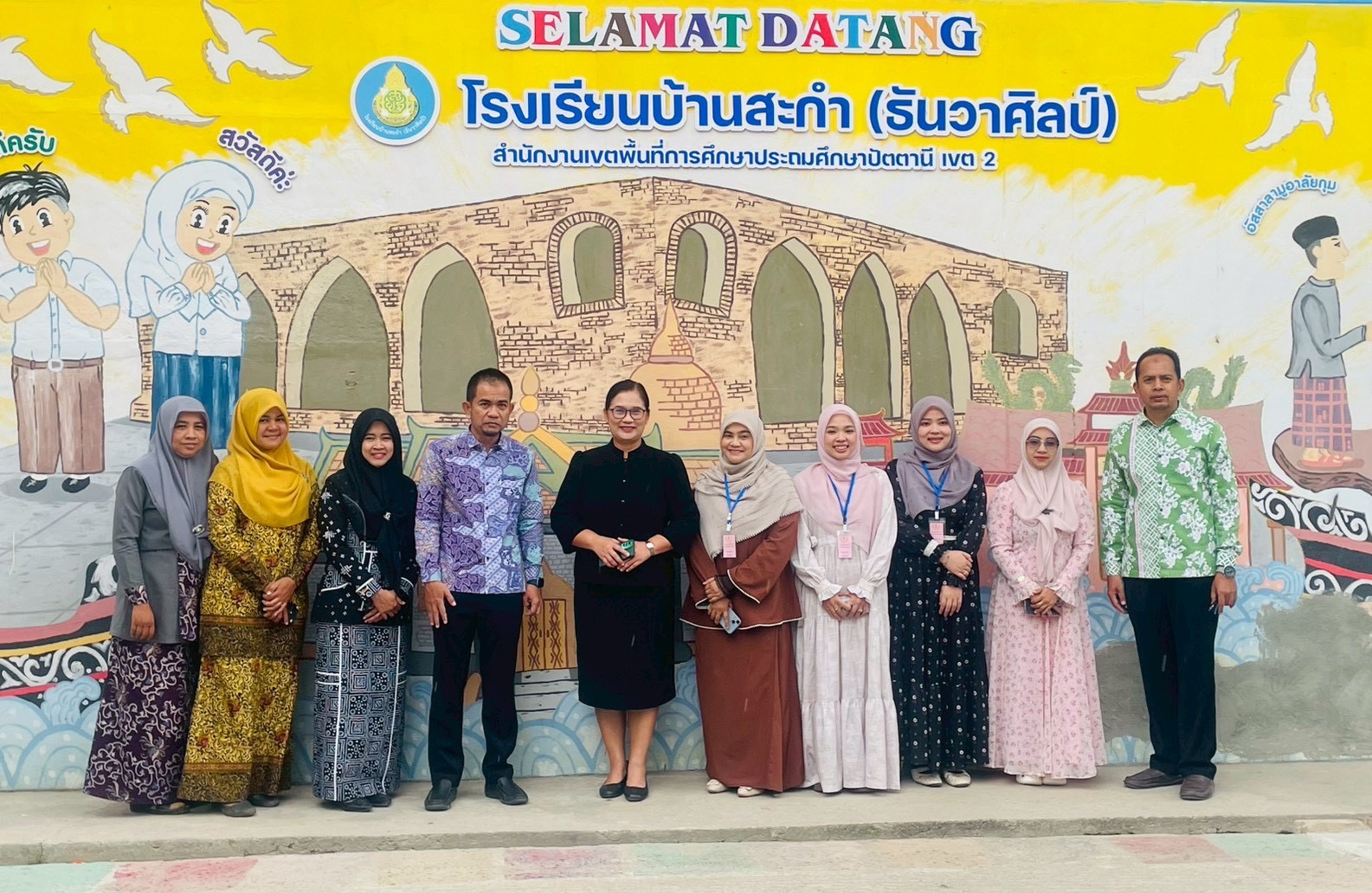 สกร.ระดับอำเภอมายอ รับการนิเทศและเยี่ยมให้กำลังใจการสอบวัดผลสัมฤทธิ์ปลายภาคเรียนที่ 2/2568