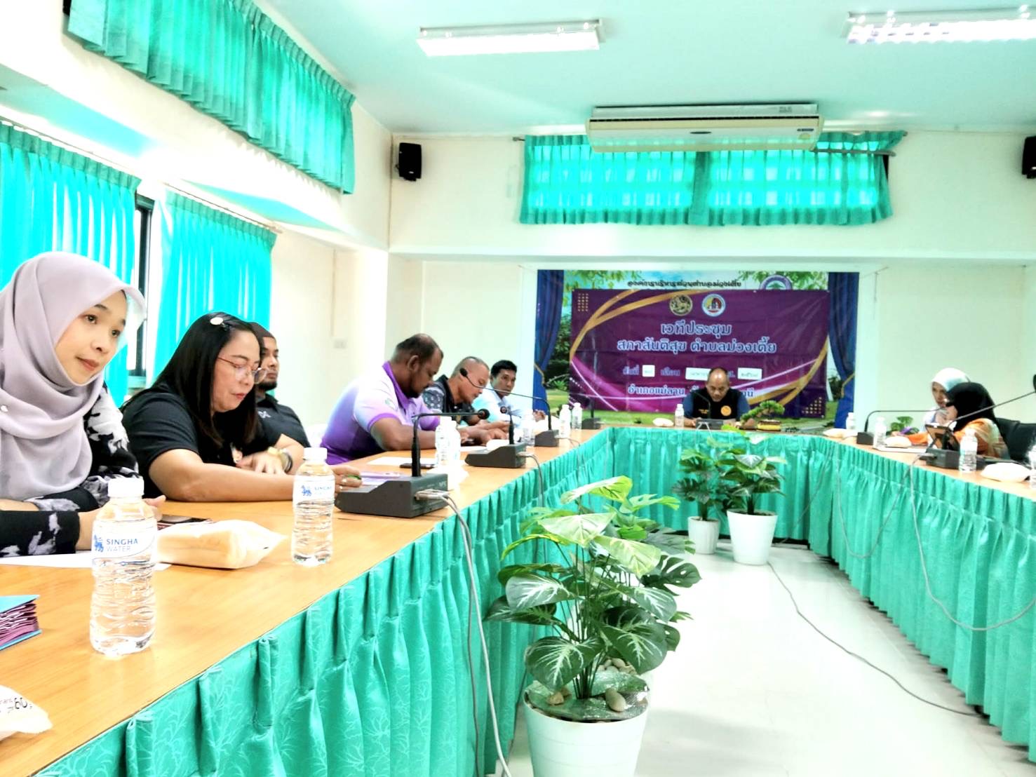 ศกร.ระดับตำบลม่วงเตี้ย เข้าร่วมประชุมสภาสันติสุขตำบลม่วงเตี้ยประจำเดือนเมษายน 2569