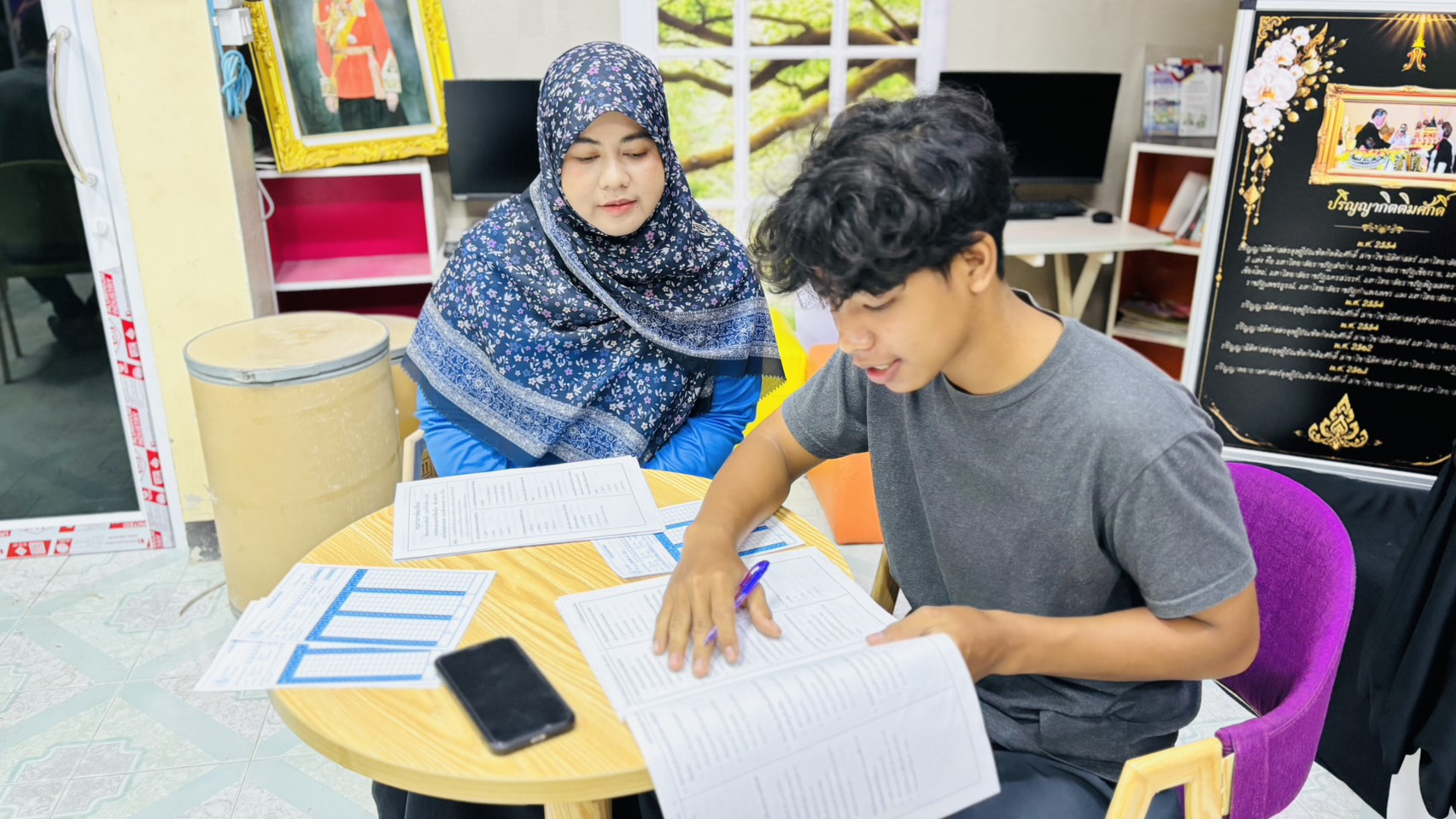📚 ครูอาสาสมัคร ฯประจำปอเนาะ ดำเนินการจัดสอบกลางภาค ภาคเรียนที่ 1 ปีการศึกษา 2569