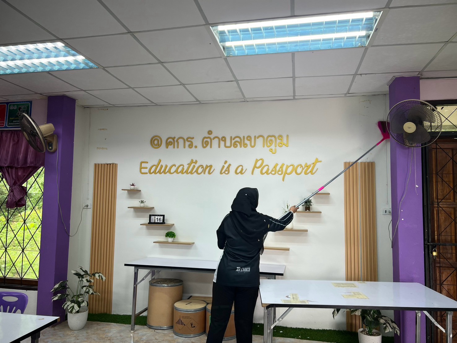 ศกร.ระดับตำบลเขาตูม ปรับภูมิทัศน์เตรียมพร้อมบริการ พร้อมเปิดรับสมัครนักศึกษาใหม่แล้ววันนี้!