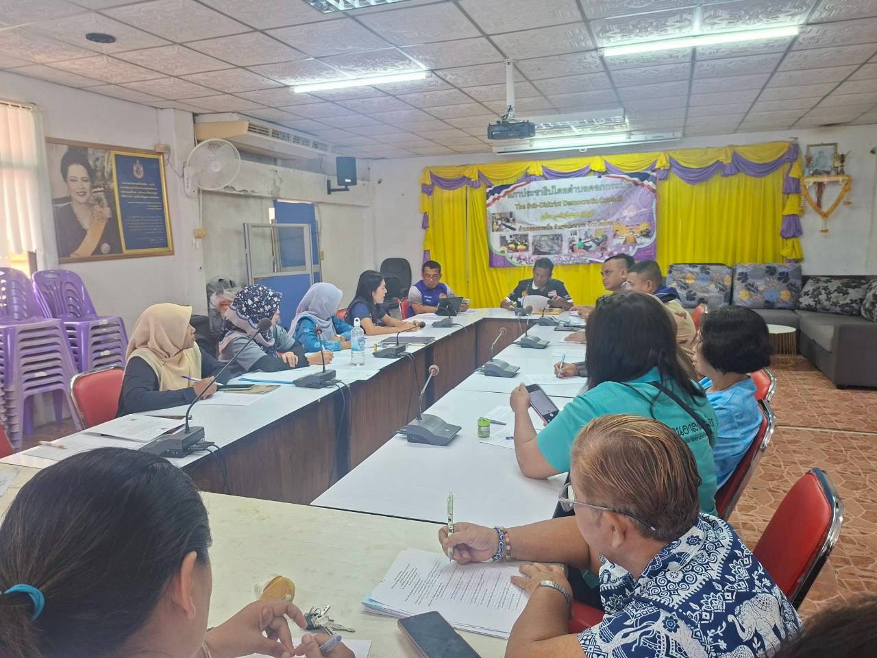 🤍🤍 ศกร.ระดับตำบลคอกกระบือ เข้าร่วมประชุมสภาสันติสุขตำบลคอกกระบือ 🤍🤍