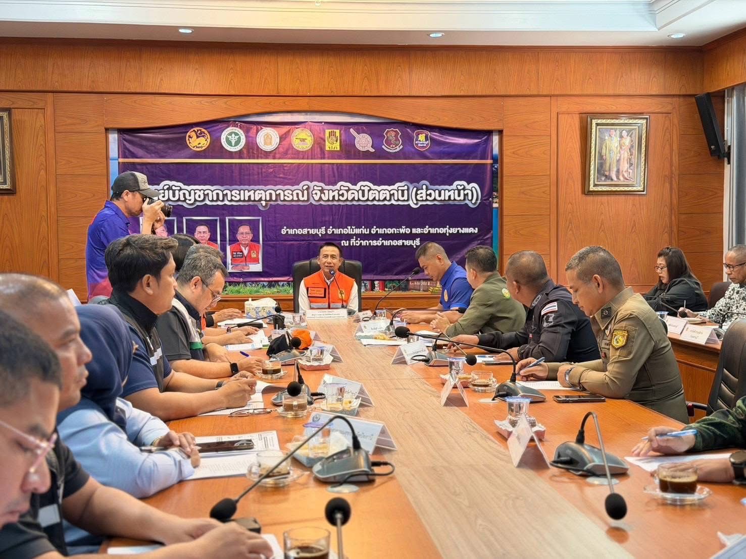 สกร.ระดับอำเภอสายบุรี เข้าร่วมประชุมเตรียมความพร้อมรับสถานการณ์อุทกภัยในช่วงฤดูฝน ปี 2569