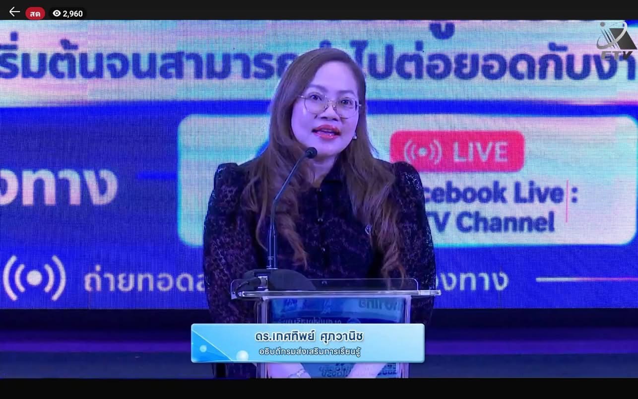 สกร.ระดับอำเภอไม้แก่น ร่วมรับชมการอบรมออนไลน์ “นำ AI ไปใช้ให้เป็น ทำงานได้จริง : ก้าวแรกสู่ AI Agent ของการศึกษาไทย”